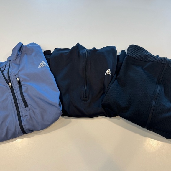 adidas Other - Adidas Blue and Black Jackets Trio